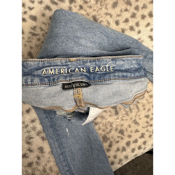 American Eagle Womens Next Level Stretch Distressed Denim Jeggings Size 0 - Picture 5 of 5